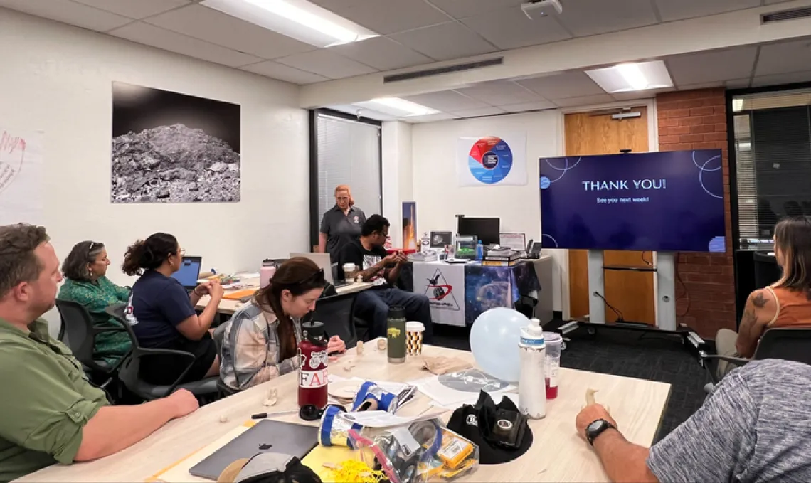 Image of educators learning at the NASA NGS workshop