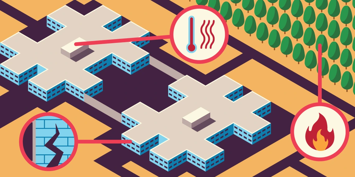 Graphic of vulnerabilities present in prisons