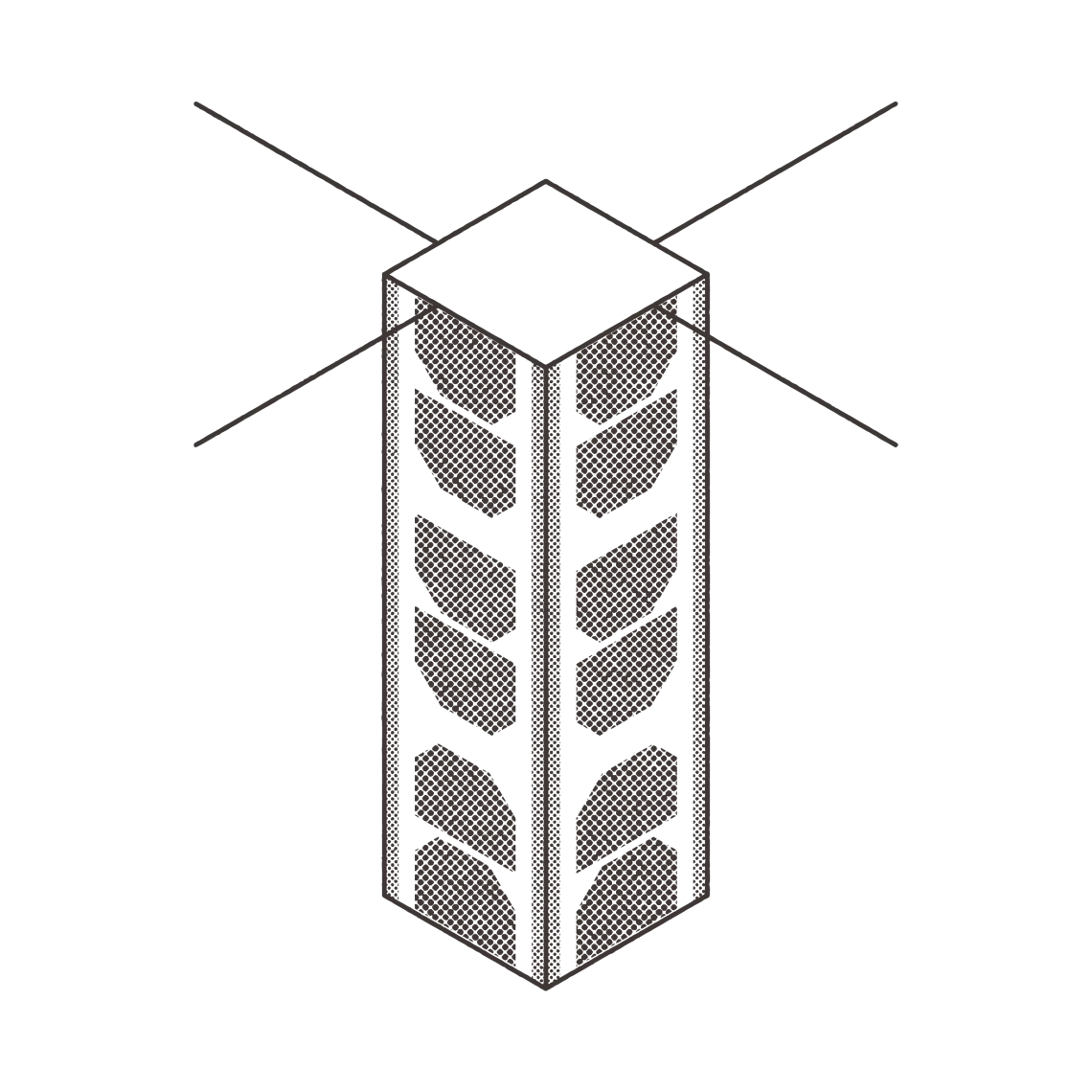 Illustration of a cube satelite