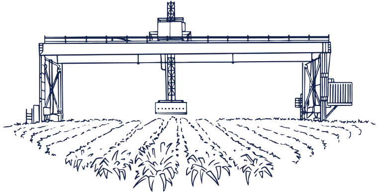 Illustration of equipment at the Arizona Experiment Station 